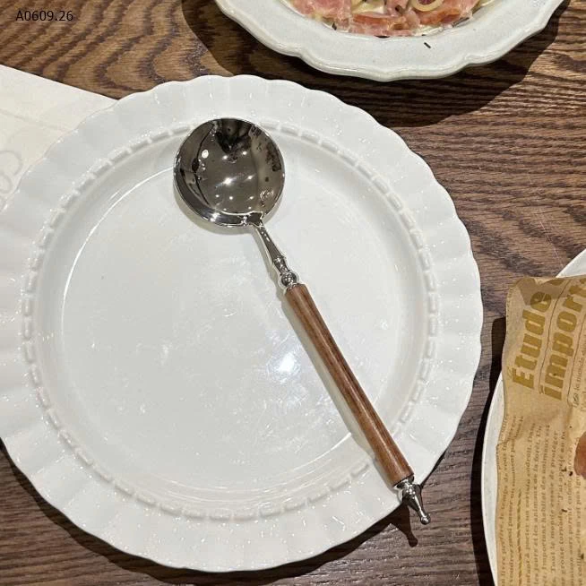 MUỖNG CÁN GỖ CAO CẤP-Giá sỉ 60k/1 set 10 thìa