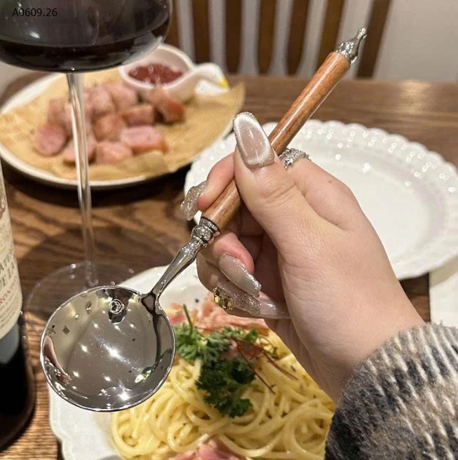 MUỖNG CÁN GỖ CAO CẤP-Giá sỉ 60k/1 set 10 thìa