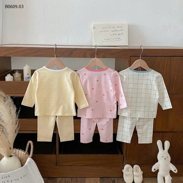 BỘ NGỦ DÀI TAY MẶC NHÀ CHO BÉ-Giá sỉ  136k