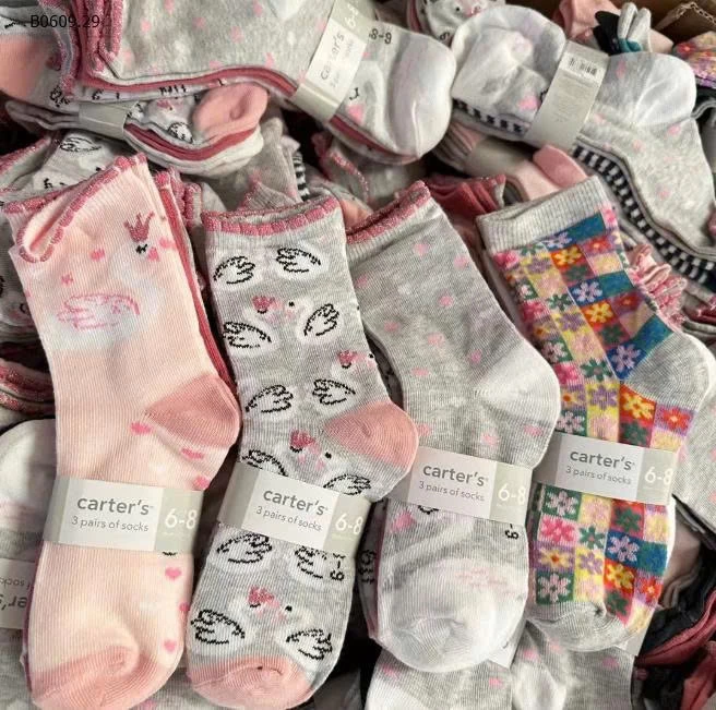 COMBO 15Đ TẤT CARTER NGUYÊN LÔ XỊN XÒ -Giá sỉ  125k/1 set 15đ mix mẫu /1 giới tính