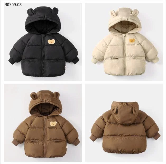 ÁO KHOÁC PHAO TAI GẤU CHO BÉ-Giá sỉ 178k