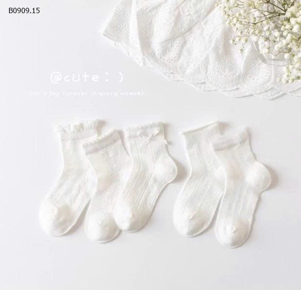 SET 5 ĐÔI TẤT XINH CHO BÉ -Giá sỉ  53k/set