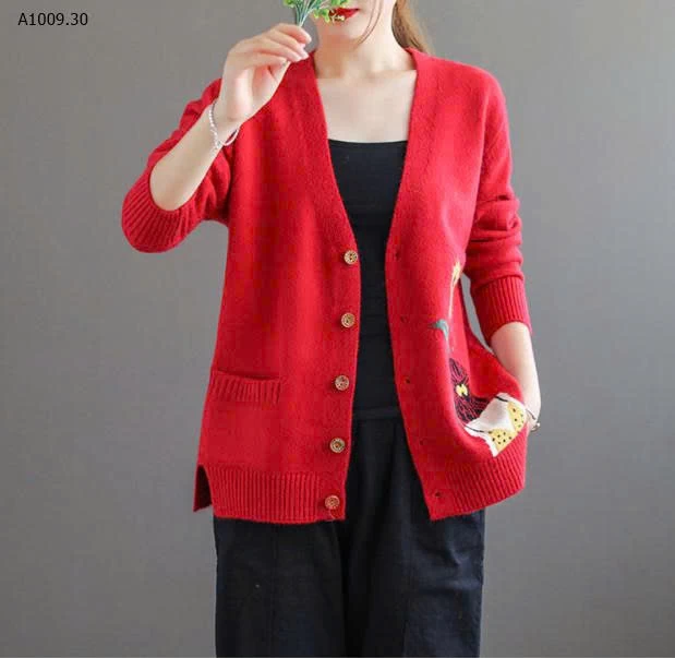 ÁO CARDIGAN LEN HOẠ TIẾT CHO NỮ- sỉ 153k