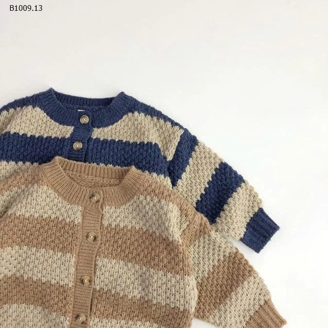 ÁO LEN CARDIGAN KẺ CHO BÉ-Giá sỉ 180k