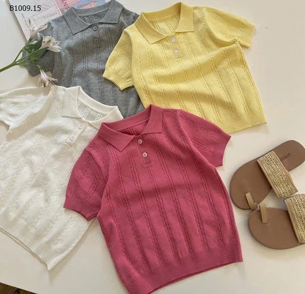 Áo polo len cộc tay hãng AMBB -Giá sỉ 125k