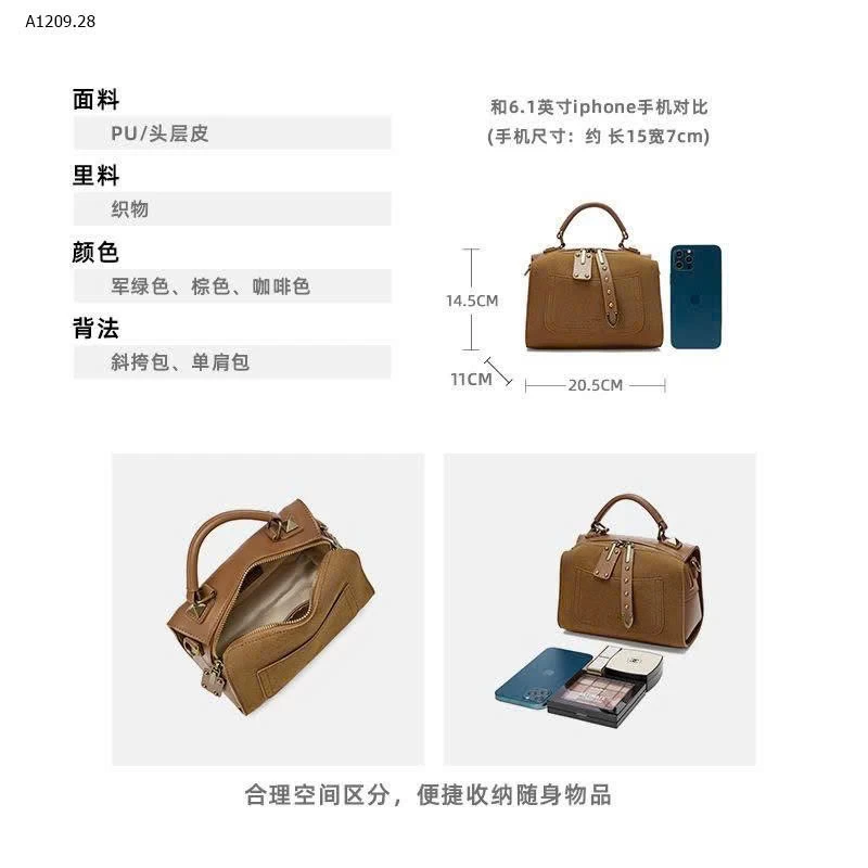 Túi Josiny phối da  - sỉ 295k