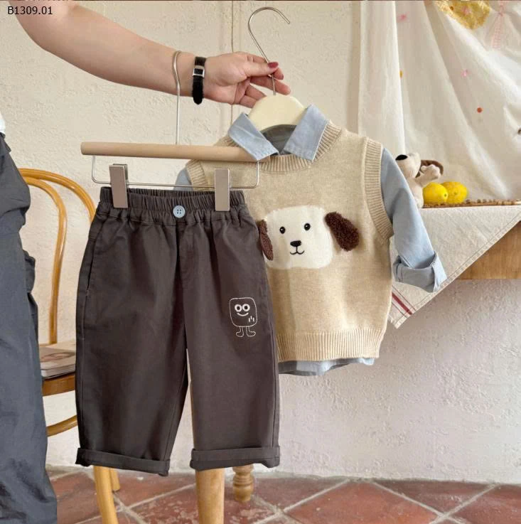 ÁO  GILE HÌNH CÚN CHO BÉ -Giá sỉ 137k