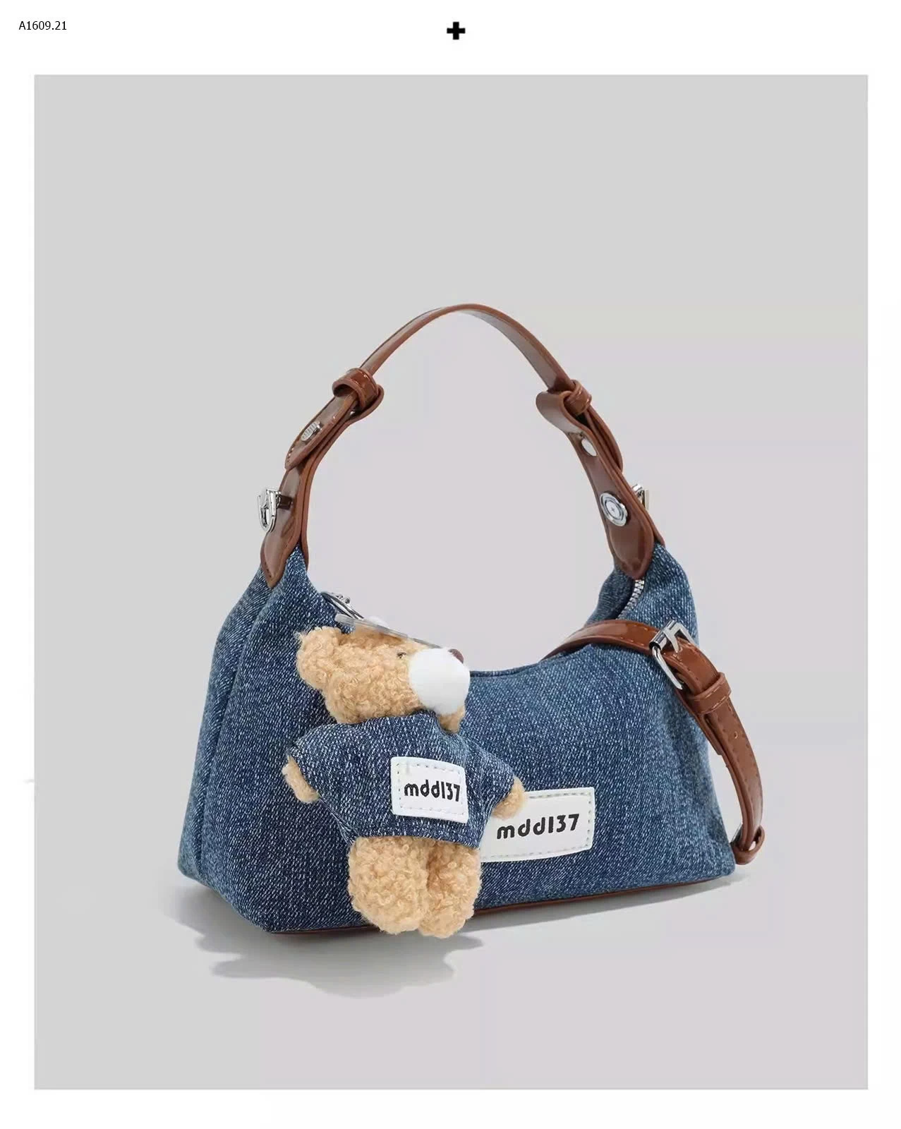 Túi Denim kèm Charm siu kiu nhà Ceekay - sỉ 255k