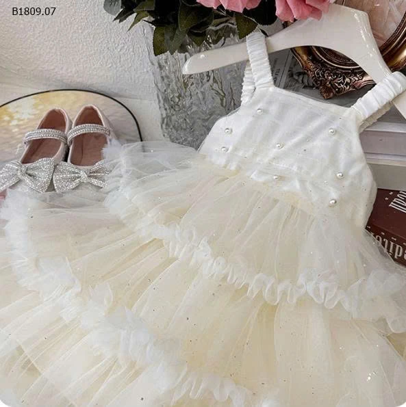 VÁY BÈO TẦNG ĐÍNH NGỌC-Giá sỉ 227k