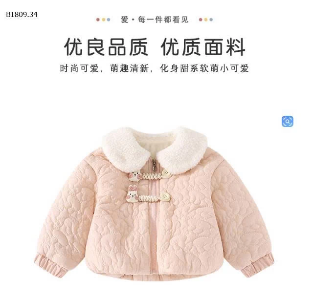 ÁO KHOÁC THỎ CỔ LÔNG-Giá sỉ 210k