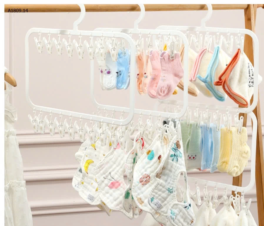 MÓC KẸP TREO QUẦN ÁO ĐA NĂNG - sỉ 75k/set 2c