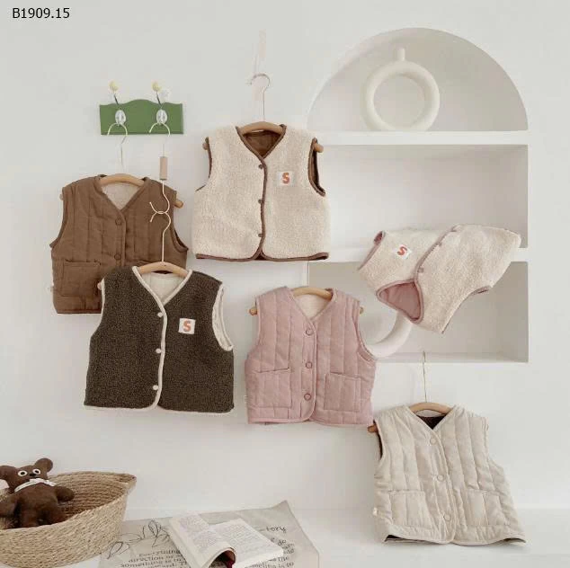 ÁO GHILE 2 MẶT CHO BÉ-Giá sỉ 97k