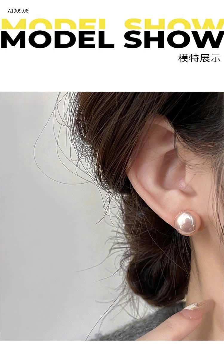 Khuyên tai ngọc trai LINEER - sỉ 110k/đôi