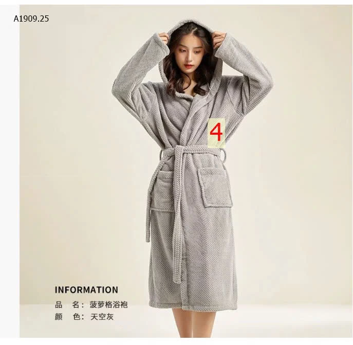 ÁO CHOÀNG TẮM LÔNG CỪU SAN HÔ - sỉ 195k