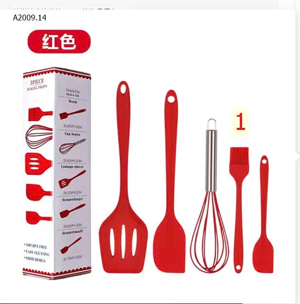BỘ DỤNG CỤ LÀM BẾP 5 MÓN  sỉ 65k/set