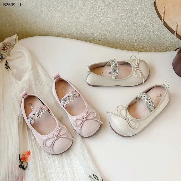 GIÀY BÚP BÊ QUAI GẮN ĐÁ- Giá sỉ size 23-27 giá 127k  size 28-33 giá 136k