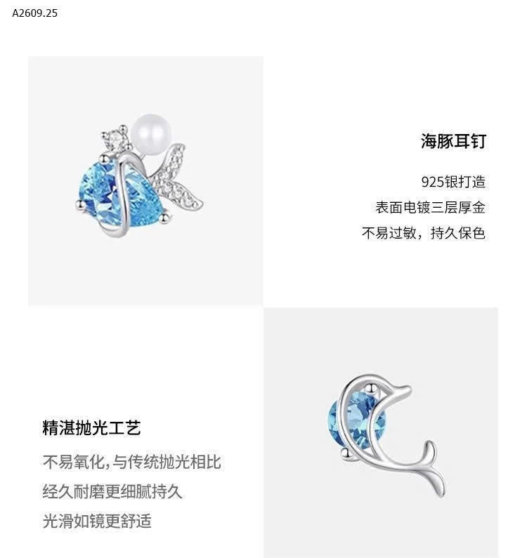 BÔNG TAI CÁ HEO  LNIEER- sỉ 134k