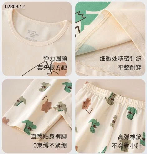 BỘ COTTON TRẺ EM HÀNG XUẤT -Giá sỉ 142k/bộ