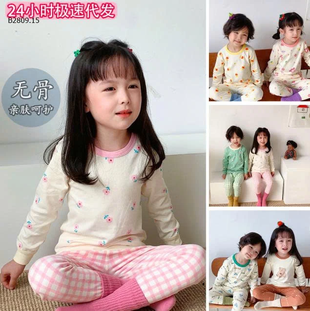 Bộ quần áo thu đông cotton cho bé -giá sỉ size : 80-120 giá 94k size : 130-160 giá 116k