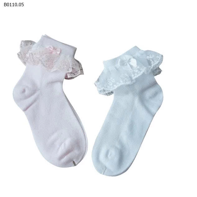 Set 4 đôi Tất ren khiêu vũ Latin cho bé gái mix màu-sỉ 67k/set 4 đôi mix màu 