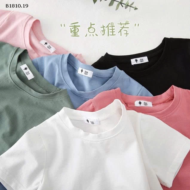 Áo thun cotton tay ngắn cho bé- sỉ giá 63k/chiếc bán từ 2 chiếc