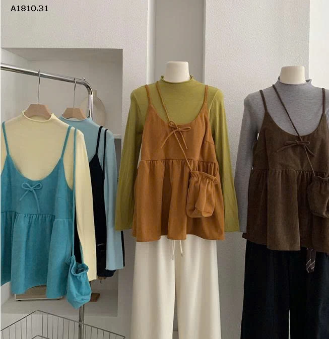 SET ÁO 2 CHI TIẾT THU ĐÔNG CHO NỮ - sỉ 228k