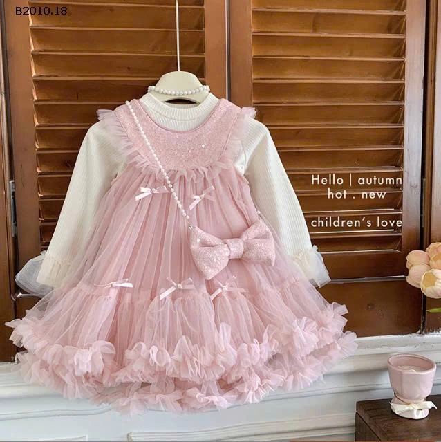 VÁY NƠ TUTU KÈM ÁO-Giá sỉ 284k