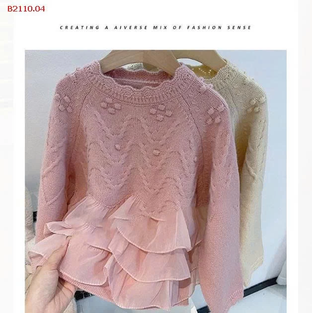 Áo len công chúa phối ren - sỉ 135k