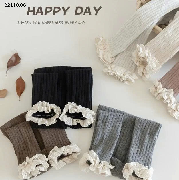 Quần legging phối chân ren bg- sỉ 75k