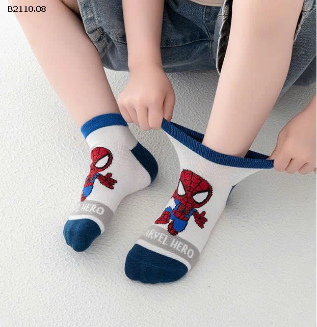 SET 5 ĐÔI TẤT SIÊU NHÂN  BÉ  - Giá sỉ 65k/set 5 đôi