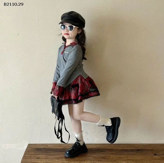 SET ÁO DÀI TAY MIX CV KẺ BG- Giá sỉ áo: 143k  cv: 180k  cả set: 303k