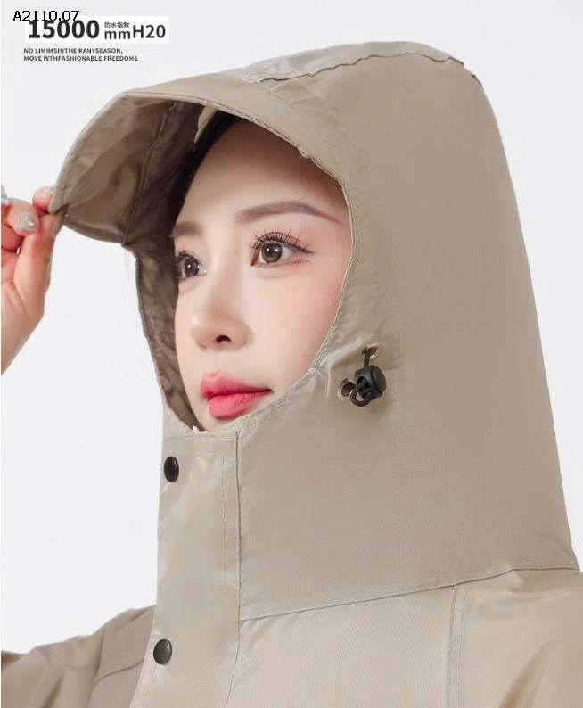 Áo mưa măng tô dáng rộng vải lụa oxford cao cấp nội địa Trung -Giá sỉ 129k