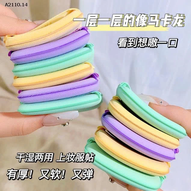 HỘP MÚT ĐÁNH NỀN MỀM MỊN 6 CÁI-Giá sỉ 55k/set 2 hộp cùng màu