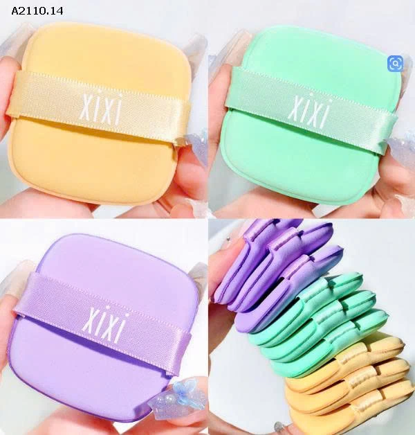 HỘP MÚT ĐÁNH NỀN MỀM MỊN 6 CÁI-Giá sỉ 55k/set 2 hộp cùng màu