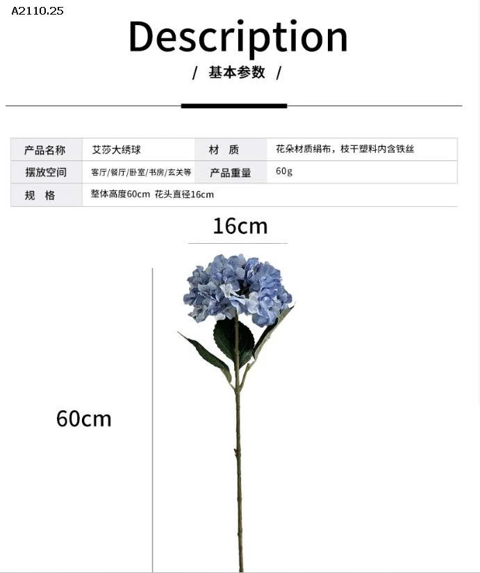 HOA CẨM TÚ CẦU -Giá sỉ 179k /1 bó 7  bông