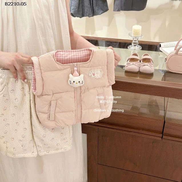 KHOÁC PHAO 2 MẶT MIX QUẦN BOM HOA- Giá sỉ áo 190k  quần 154k