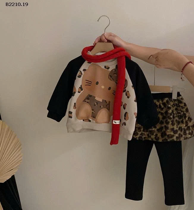 SET ÁO KITTY MIX QUẦN LEGGING BG - sỉ 350k/set