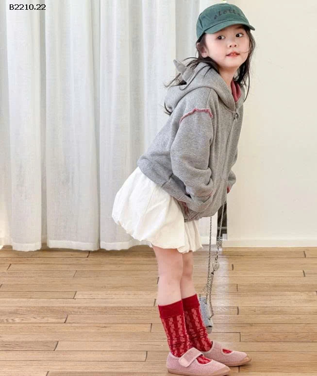 SET ÁO KHOÁC TAI NHỌN + ÁO THUN HỒNG + QUẦN BÍ TRẮNG -Giá sỉ áo khoác: 275k  áo thun: 95k  quần bí: 130k