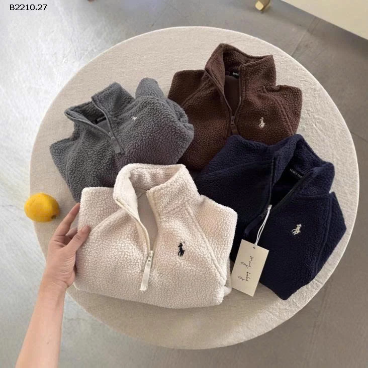 ÁO NỈ LÔNG CỪU CỔ ĐỨNG MMY - sỉ 179k