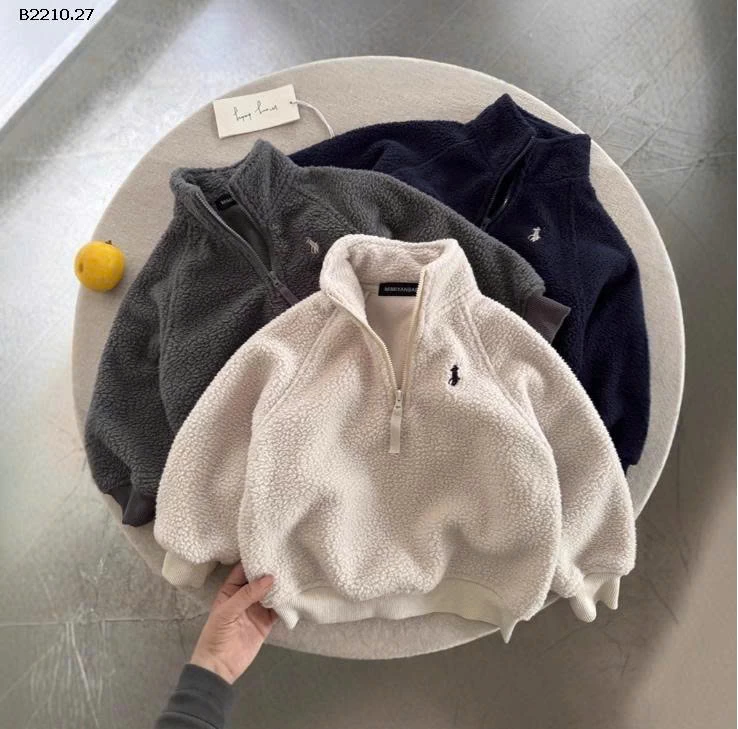 ÁO NỈ LÔNG CỪU CỔ ĐỨNG MMY - sỉ 179k