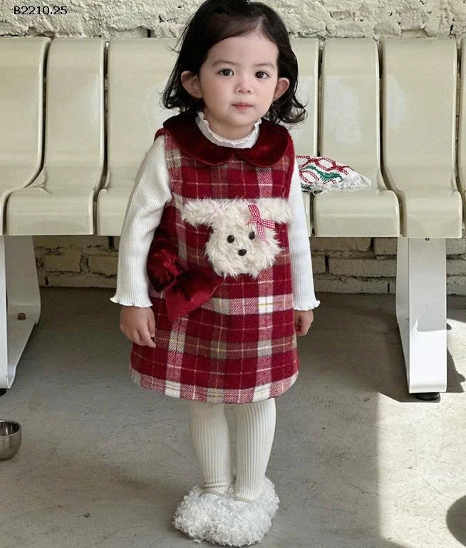 SET VÁY NỈ NHUNG PHỐI ÁO GIỮ NHIỆT - Giá sỉ váy: 250k  áo: 160k