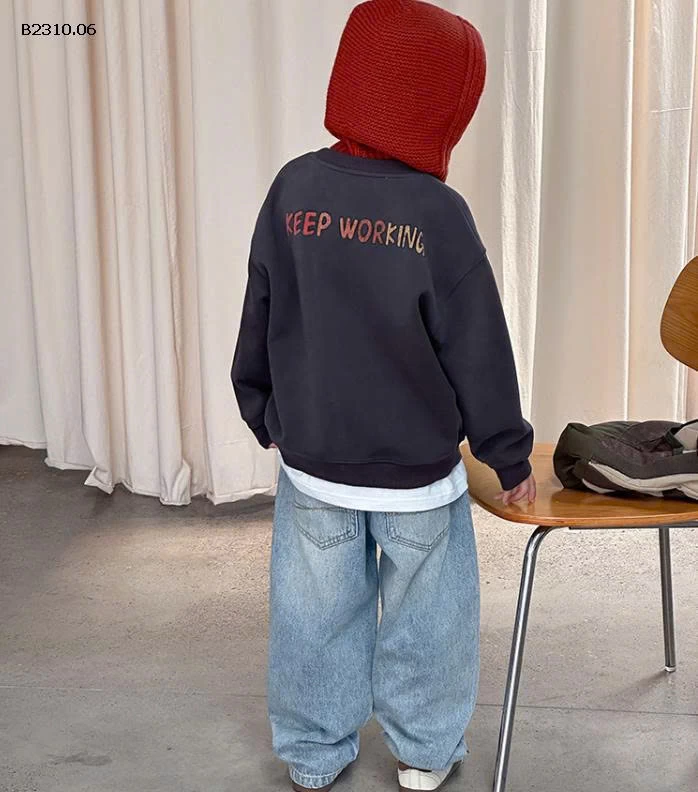 ÁO NỈ AMBB bé trai-Giá sỉ   sz 90-150: 174k sz 160: 188k sz 170 : 199k