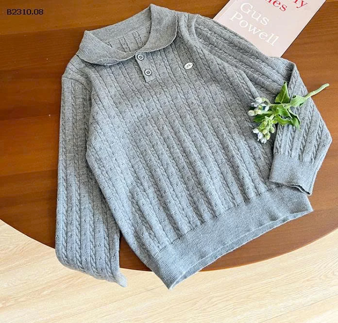 Áo len dệt kim ve nhỏ ấm áp cho trẻ  nhà AMBB - giá sỉ  size : 90- 150 giá 160k size : 160 giá  173k