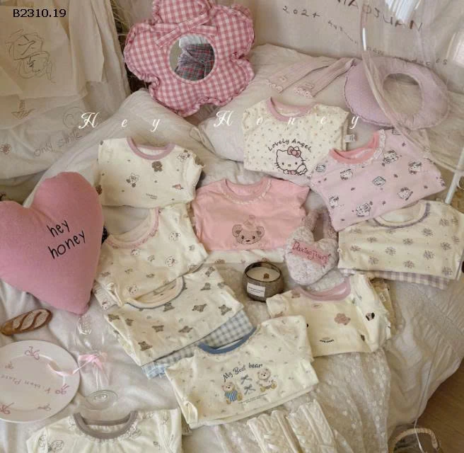 Bộ quần áo cho bé nhà Hey honey -  giá sỉ  size 90-110  giá 132k size 120-130 giá 144k size 140-150 giá 156k