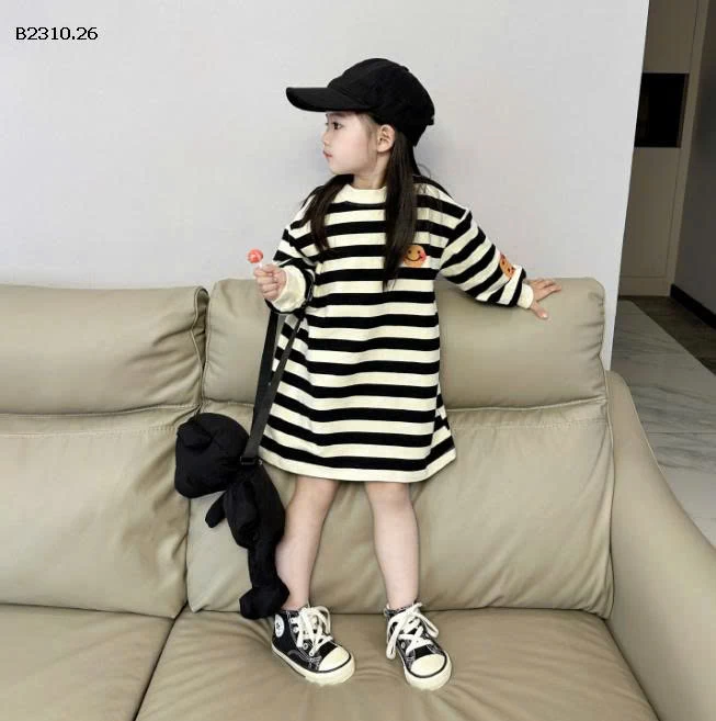 VÁY NỈ KẺ MẶT CƯỜI CHO BÉ GÁI-Giá sỉ 129k