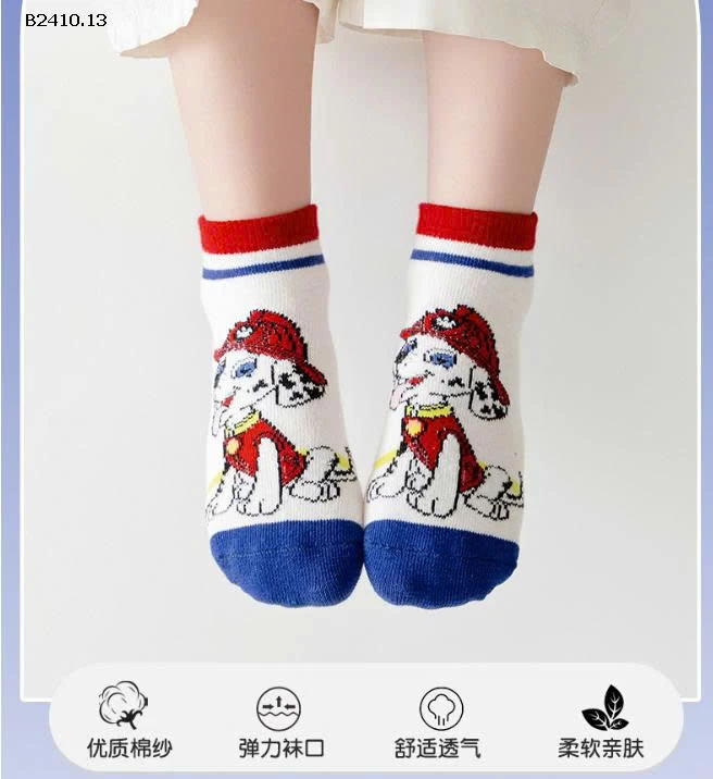 Tất chống trượt chuẩn nhà Minliu socks -Giá sỉ 93k/set 10 đôi