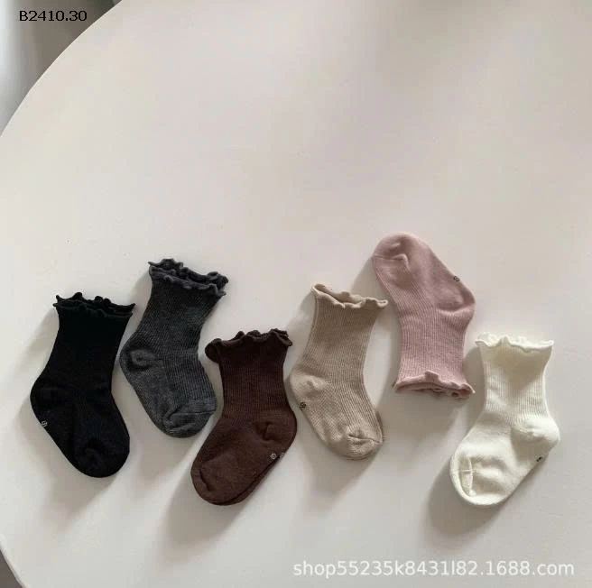 SÉT 6Đ TẤT XUẤT HÀN-Giá sỉ  88k/set 6 đôi mix màu