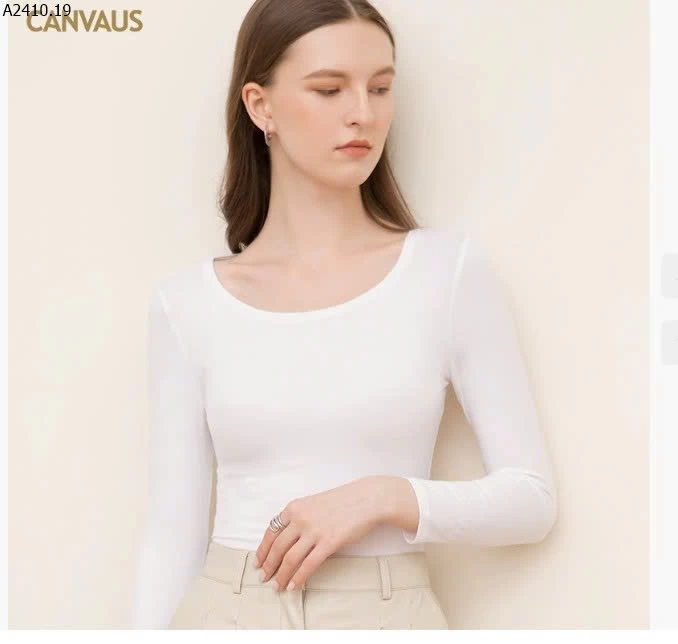 Áo cổ tròn CANVAUS mùa thu -Giá sỉ 170k