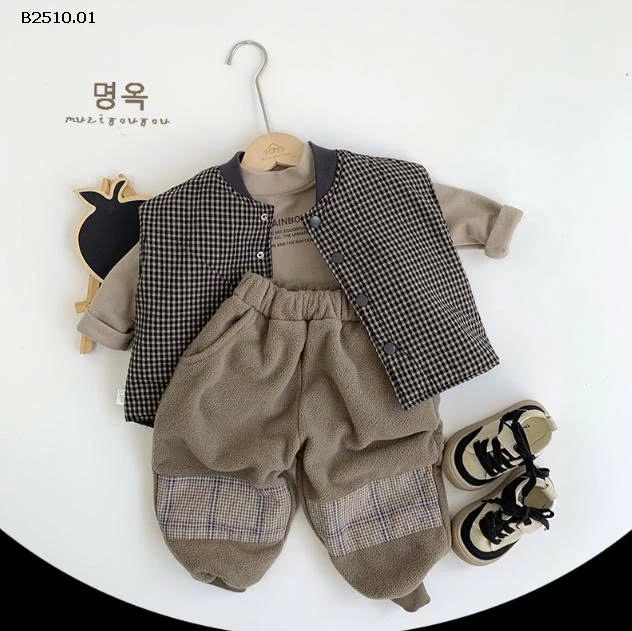 KHOÁC GILE 2 MẶT TRẦN BÔNG CỔ TRỤ-Giá sỉ 205k