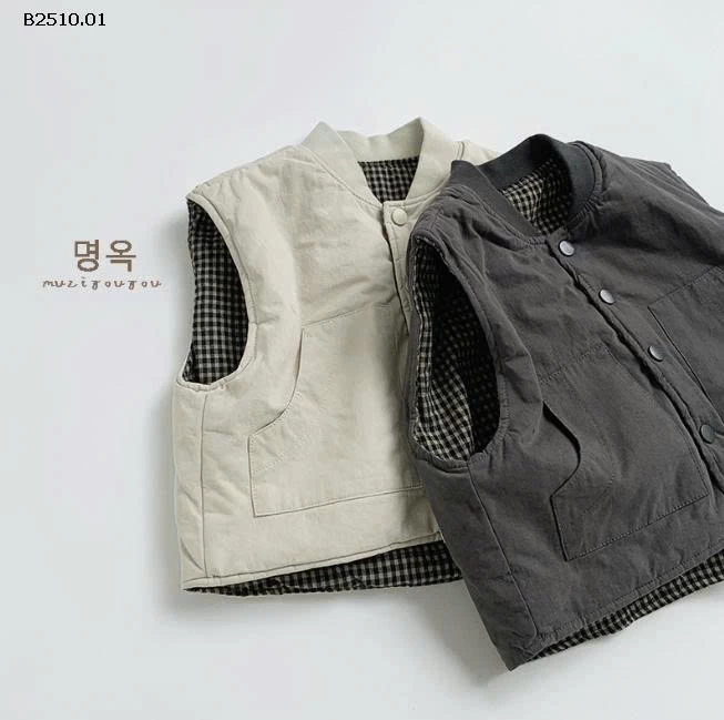 KHOÁC GILE 2 MẶT TRẦN BÔNG CỔ TRỤ-Giá sỉ 205k